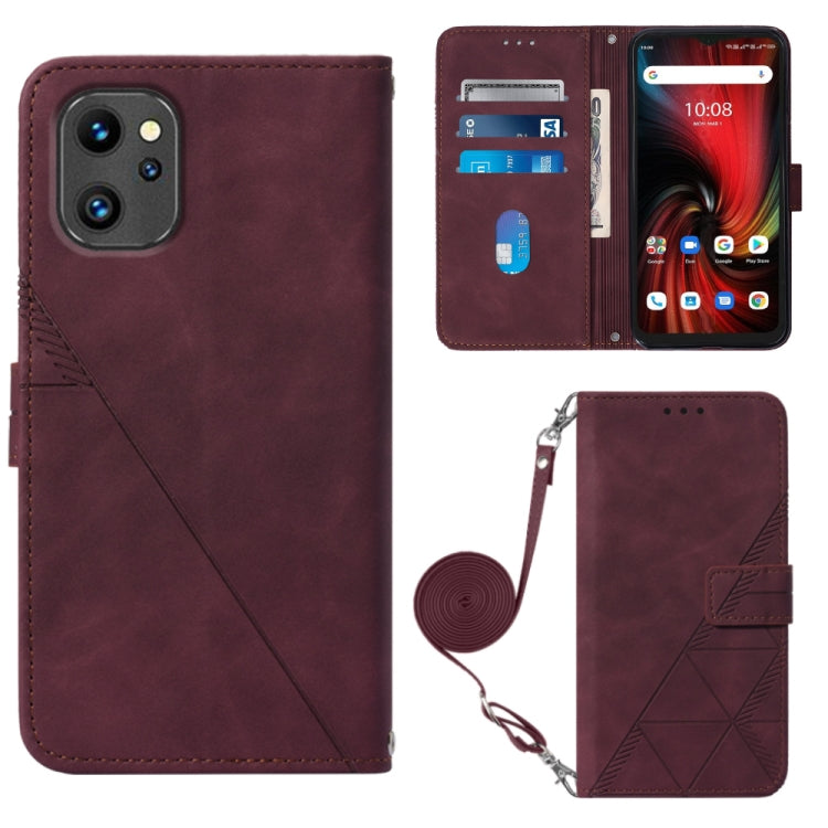 For UMIDIGI F3 4G / F3 5G / F3 SE / F3S Crossbody 3D Embossed Flip Leather Phone Case