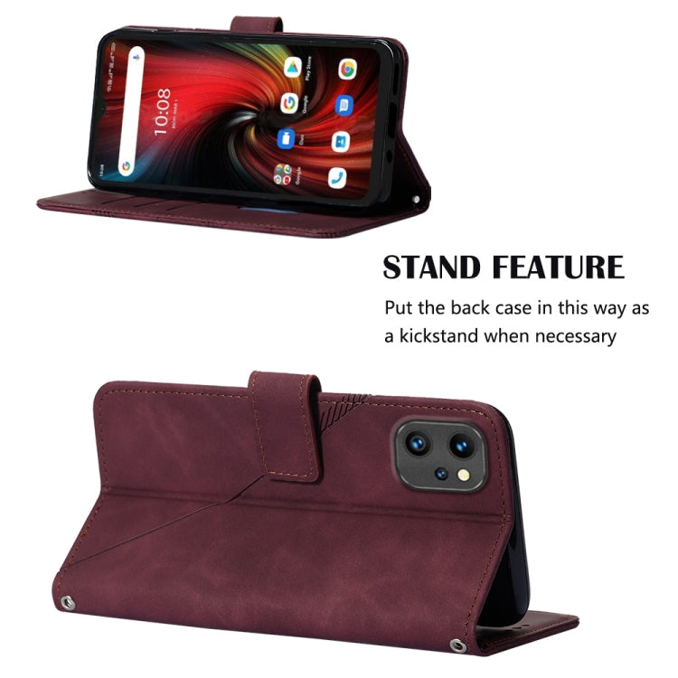 For UMIDIGI F3 4G / F3 5G / F3 SE / F3S Crossbody 3D Embossed Flip Leather Phone Case