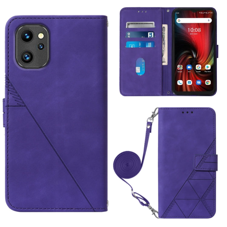 For UMIDIGI F3 4G / F3 5G / F3 SE / F3S Crossbody 3D Embossed Flip Leather Phone Case