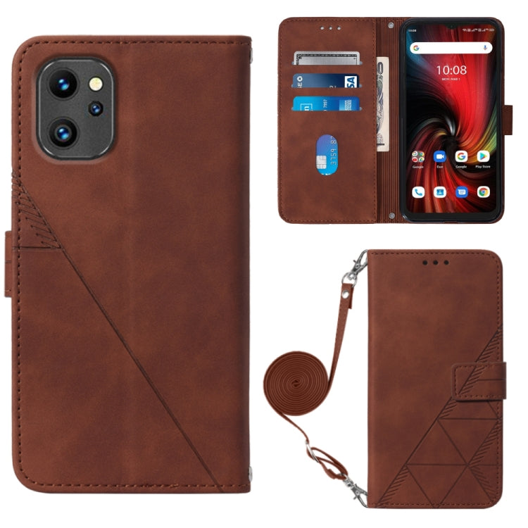For UMIDIGI F3 4G / F3 5G / F3 SE / F3S Crossbody 3D Embossed Flip Leather Phone Case