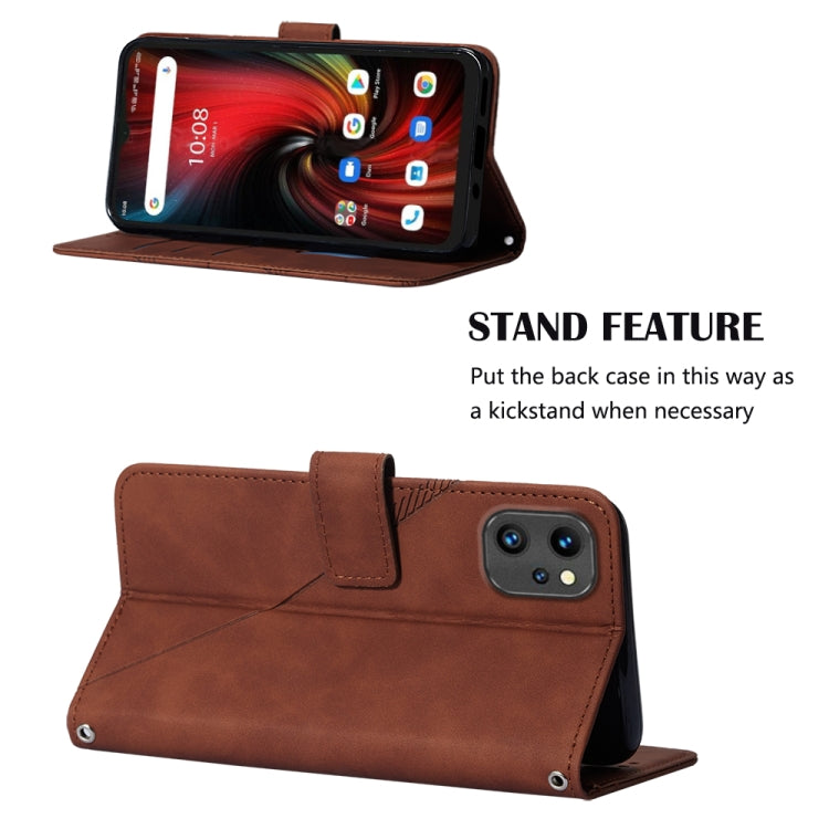 For UMIDIGI F3 4G / F3 5G / F3 SE / F3S Crossbody 3D Embossed Flip Leather Phone Case