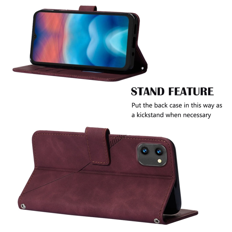 For UMIDIGI G1 Crossbody 3D Embossed Flip Leather Phone Case