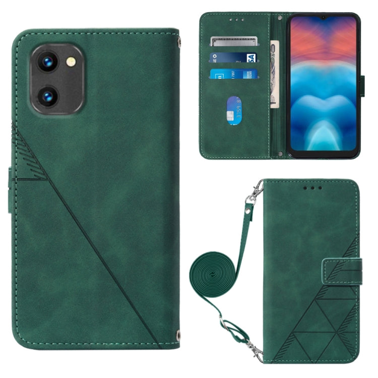 For UMIDIGI G1 Crossbody 3D Embossed Flip Leather Phone Case