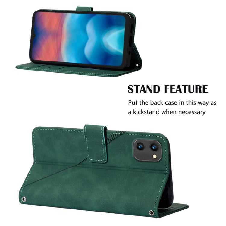 For UMIDIGI G1 Crossbody 3D Embossed Flip Leather Phone Case