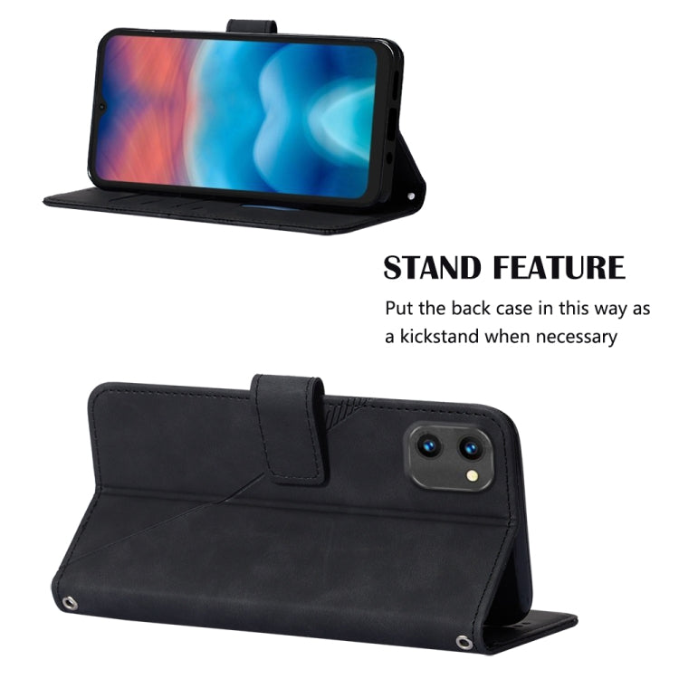 For UMIDIGI G1 Crossbody 3D Embossed Flip Leather Phone Case