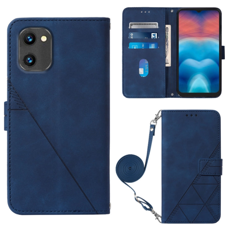 For UMIDIGI G1 Crossbody 3D Embossed Flip Leather Phone Case
