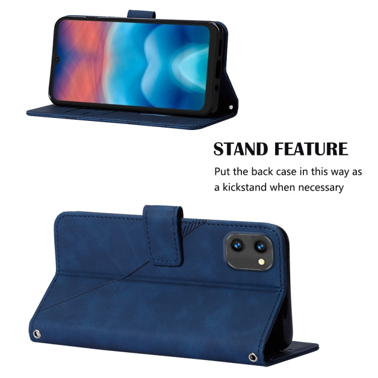 For UMIDIGI G1 Crossbody 3D Embossed Flip Leather Phone Case