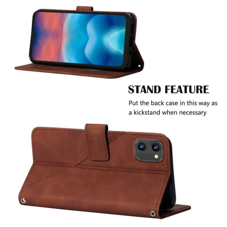 For UMIDIGI G1 Crossbody 3D Embossed Flip Leather Phone Case