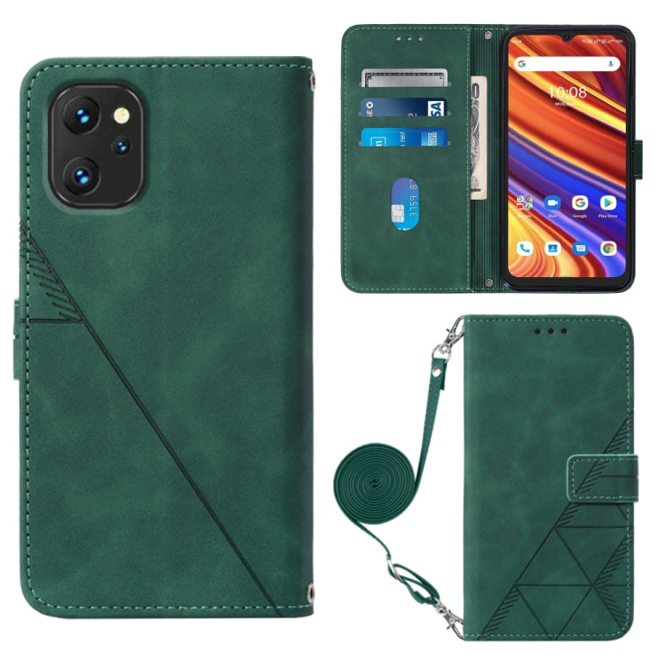 For UMIDIGI Power 7 / Power 7S Crossbody 3D Embossed Flip Leather Phone Case