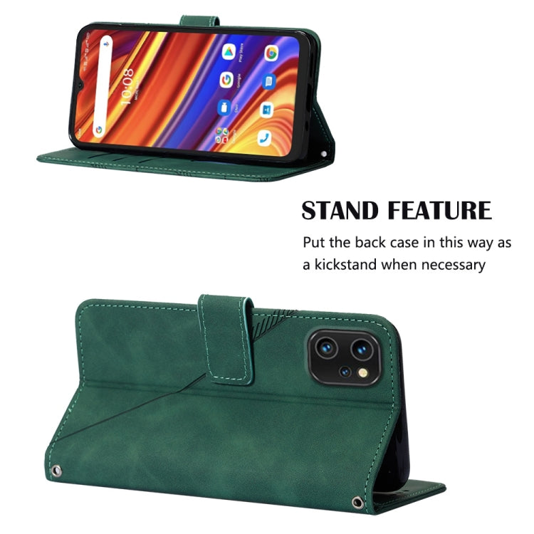For UMIDIGI Power 7 / Power 7S Crossbody 3D Embossed Flip Leather Phone Case