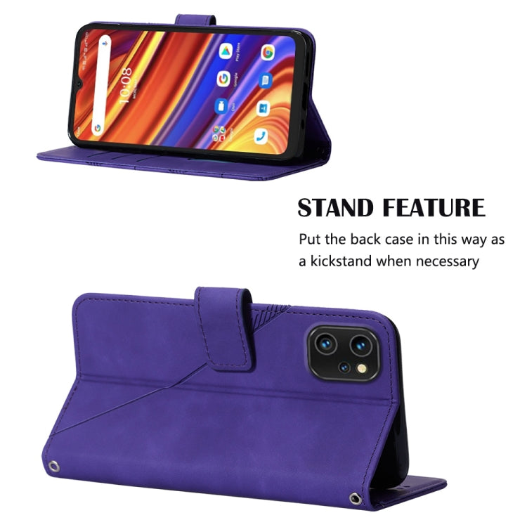 For UMIDIGI Power 7 / Power 7S Crossbody 3D Embossed Flip Leather Phone Case