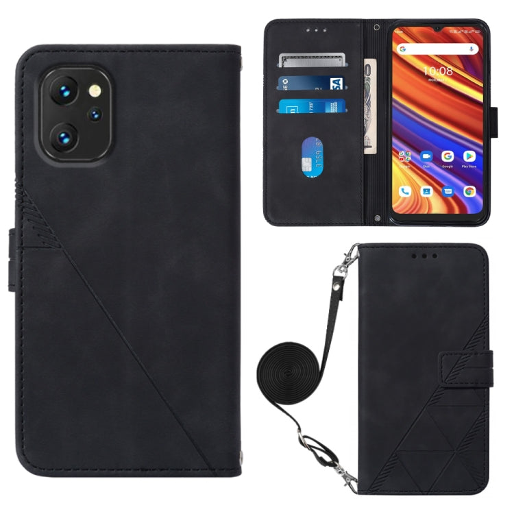 For UMIDIGI Power 7 / Power 7S Crossbody 3D Embossed Flip Leather Phone Case