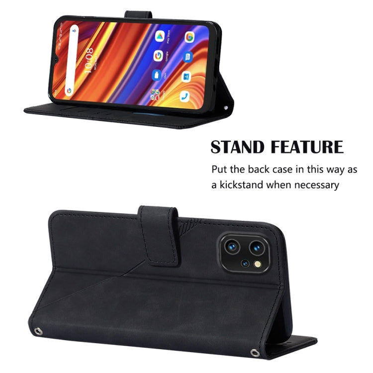 For UMIDIGI Power 7 / Power 7S Crossbody 3D Embossed Flip Leather Phone Case