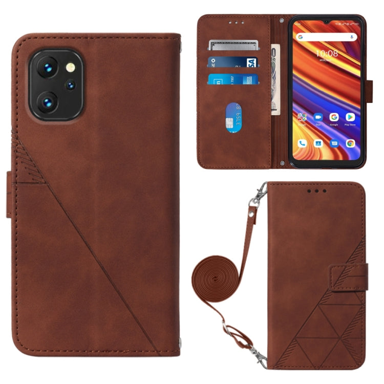 For UMIDIGI Power 7 / Power 7S Crossbody 3D Embossed Flip Leather Phone Case