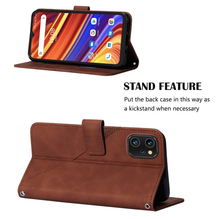 For UMIDIGI Power 7 / Power 7S Crossbody 3D Embossed Flip Leather Phone Case