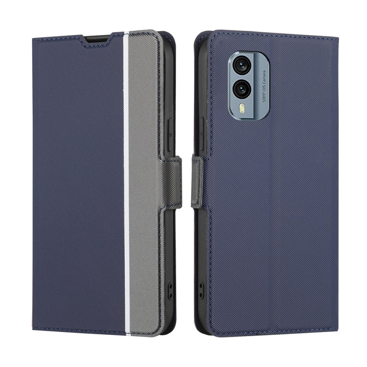 For Nokia X30 5G Twill Texture Side Buckle Leather Phone Case