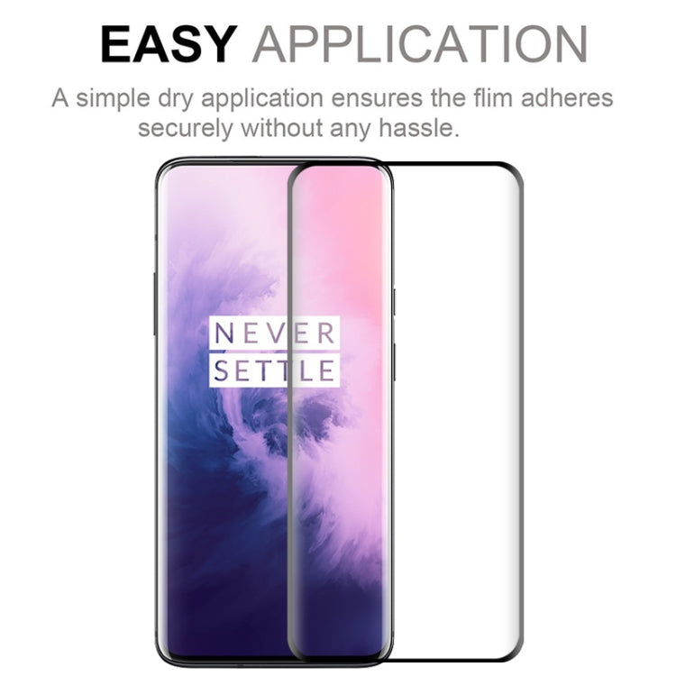 50 PCS 3D Curved Silk-screen PET Full Coverage Protective Film for OnePlus 7 Pro(Black)