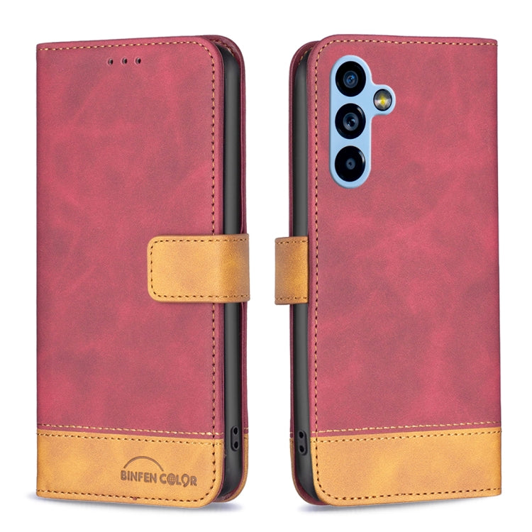 For Samsung Galaxy A54 5G BF11 Color Matching Skin Feel Leather Phone Case