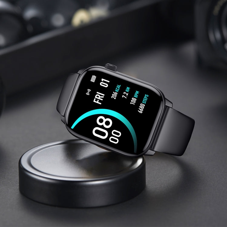 hoco Y3 1.69 inch 2.5D HD Capacitive Touch Screen IP68 Smart Sports Watch(Black)