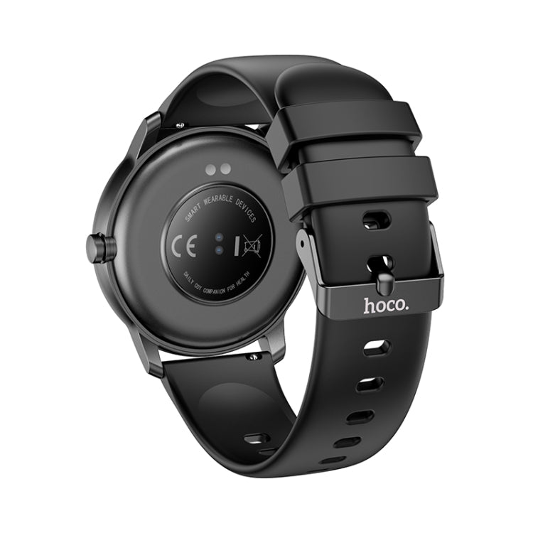 hoco Y4 1.28 inch 2.5D HD Capacitive Touch Screen IP68 Smart Sports Watch(Black)