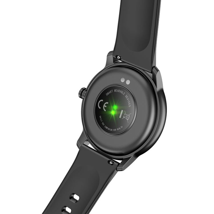 hoco Y4 1.28 inch 2.5D HD Capacitive Touch Screen IP68 Smart Sports Watch(Black)