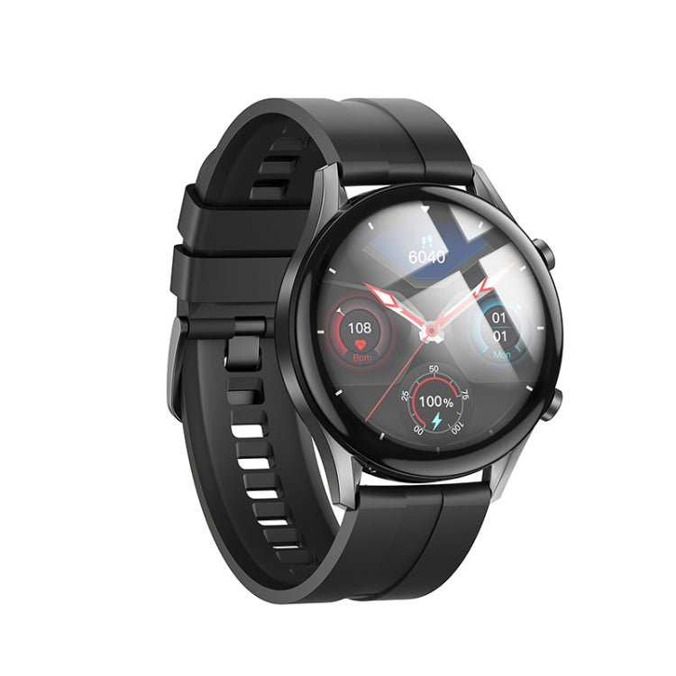 hoco Y7 1.32 inch TFT OGS Capacitive Touch Screen IP68 Smart Sports Watch(Black)