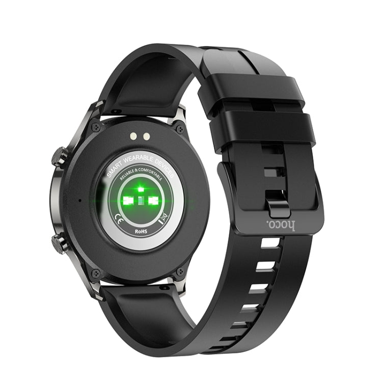 hoco Y7 1.32 inch TFT OGS Capacitive Touch Screen IP68 Smart Sports Watch(Black)