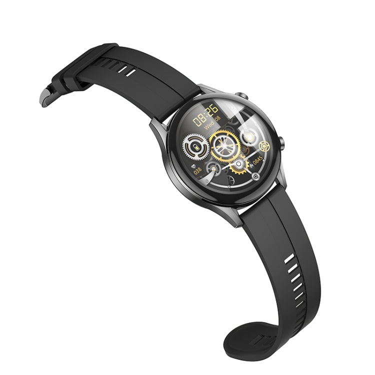 hoco Y7 1.32 inch TFT OGS Capacitive Touch Screen IP68 Smart Sports Watch(Black)