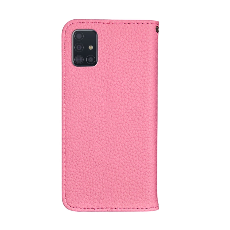 For Galaxy A71 Litchi Texture Horizontal Flip Protective Case with Holder & Card Slots