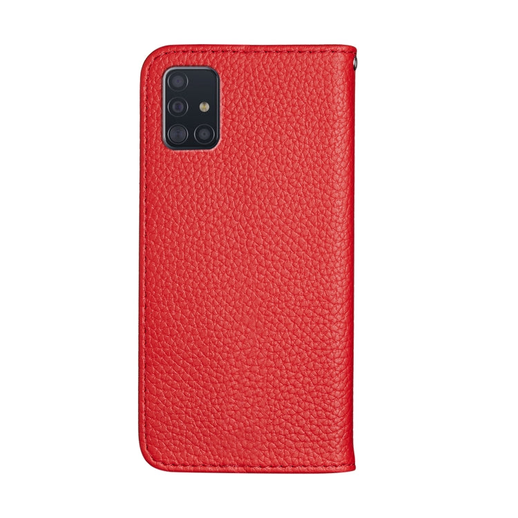 For Galaxy A71 Litchi Texture Horizontal Flip Protective Case with Holder & Card Slots