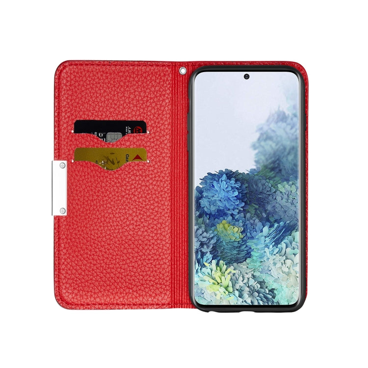 For Galaxy A71 Litchi Texture Horizontal Flip Protective Case with Holder & Card Slots