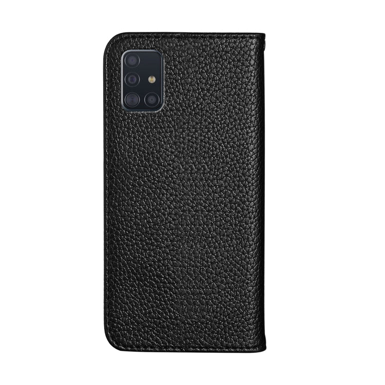 For Galaxy A71 Litchi Texture Horizontal Flip Protective Case with Holder & Card Slots
