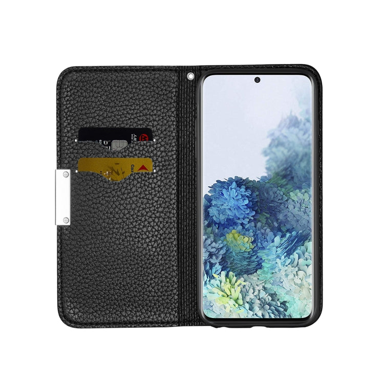 For Galaxy A71 Litchi Texture Horizontal Flip Protective Case with Holder & Card Slots