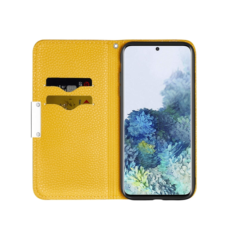 For Galaxy S20 Plus Litchi Texture Horizontal Flip Protective Case with Holder & Card Slots