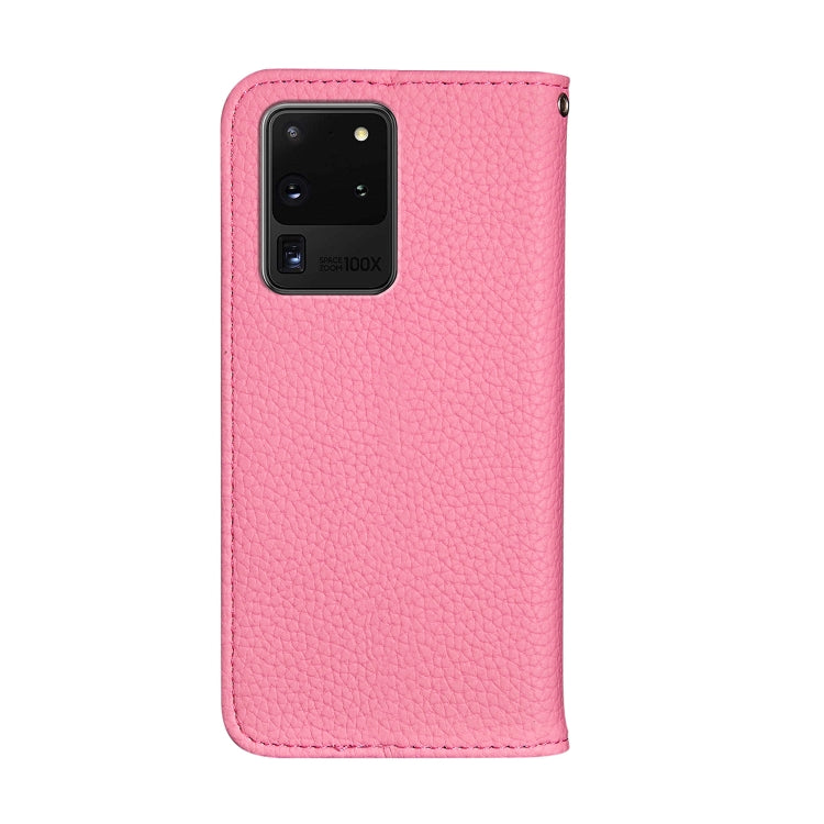 For Galaxy S20 Ultra Litchi Texture Horizontal Flip Protective Case with Holder & Card Slots