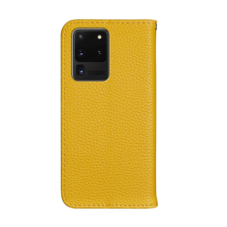For Galaxy S20 Ultra Litchi Texture Horizontal Flip Protective Case with Holder & Card Slots