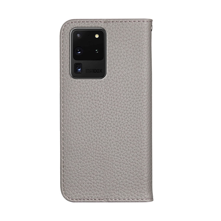 For Galaxy S20 Ultra Litchi Texture Horizontal Flip Protective Case with Holder & Card Slots