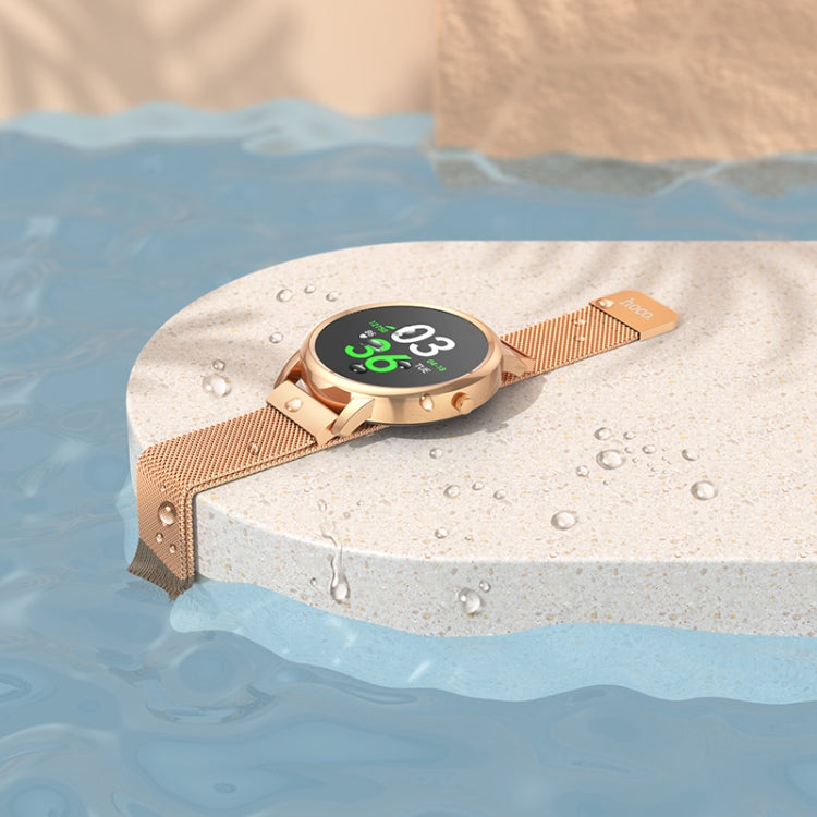 hoco Y8 1.09 inch TFT Screen IP68 Waterproof Smart Sports Watch(Rose Gold)