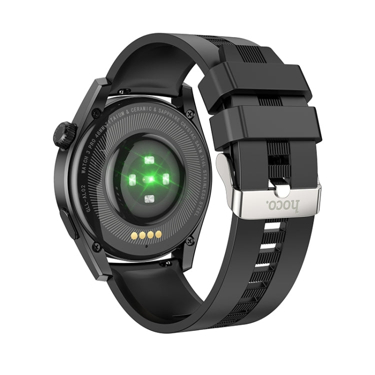 hoco Y9 1.36 inch TFT 2.5D HD Touch Screen IP68 Waterproof Smart Sports Watch, Call Version(Black)