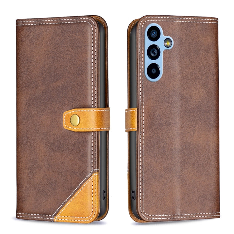 For Samsung Galaxy A54 5G Color Matching Double Sewing Thread Leather Phone Case