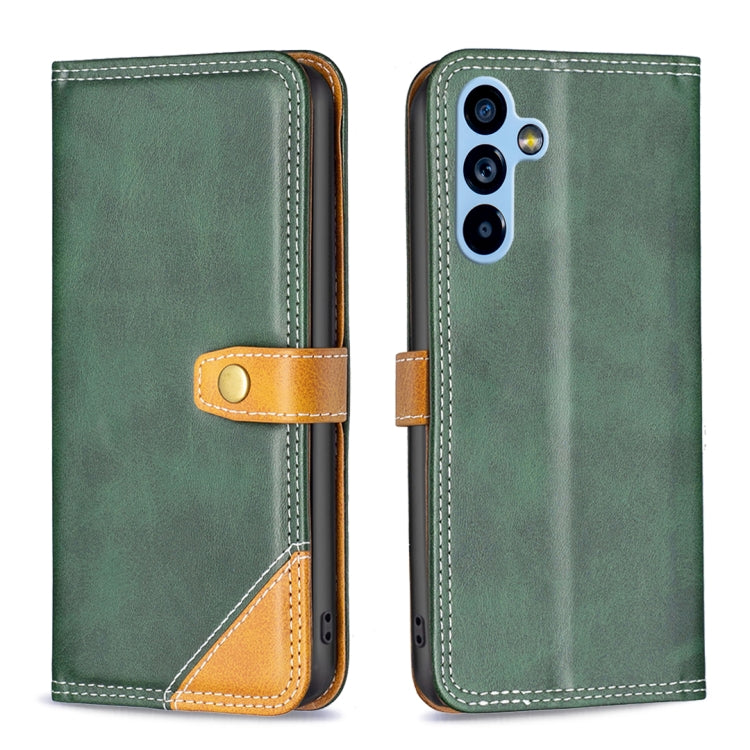 For Samsung Galaxy A54 5G Color Matching Double Sewing Thread Leather Phone Case