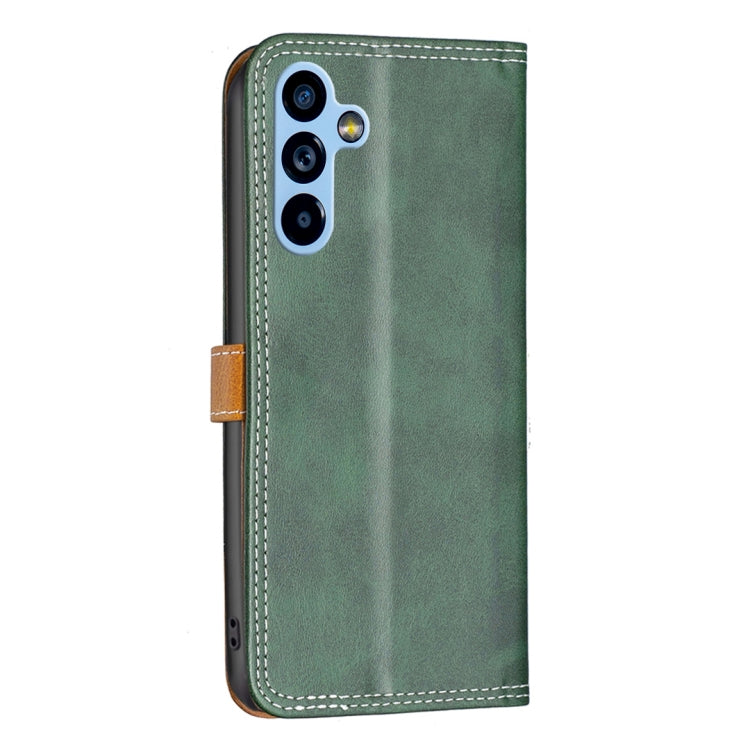 For Samsung Galaxy A54 5G Color Matching Double Sewing Thread Leather Phone Case