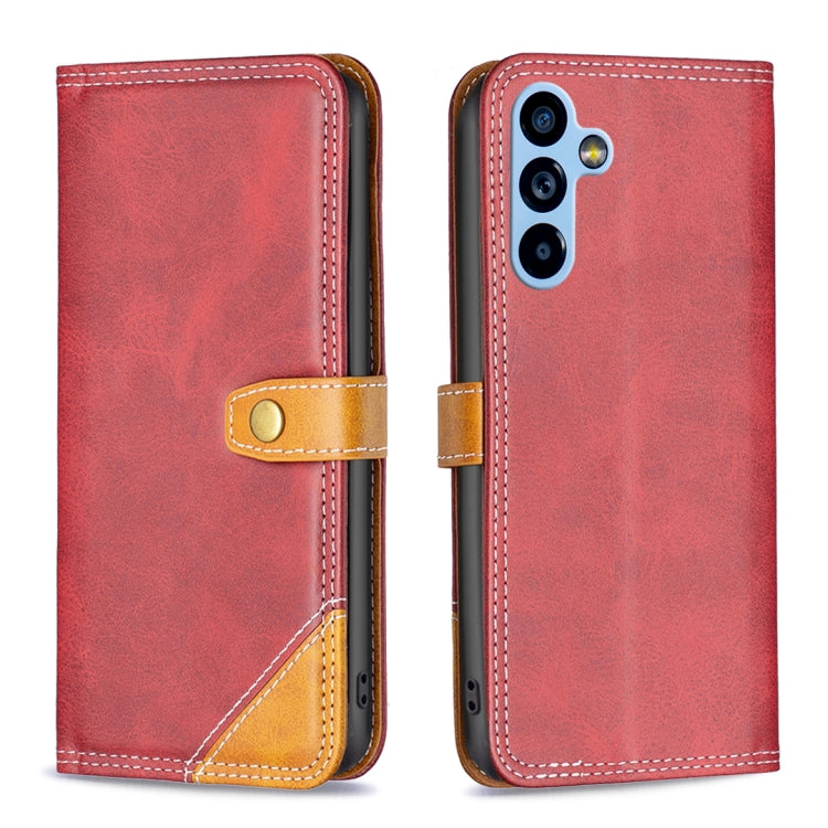For Samsung Galaxy A54 5G Color Matching Double Sewing Thread Leather Phone Case