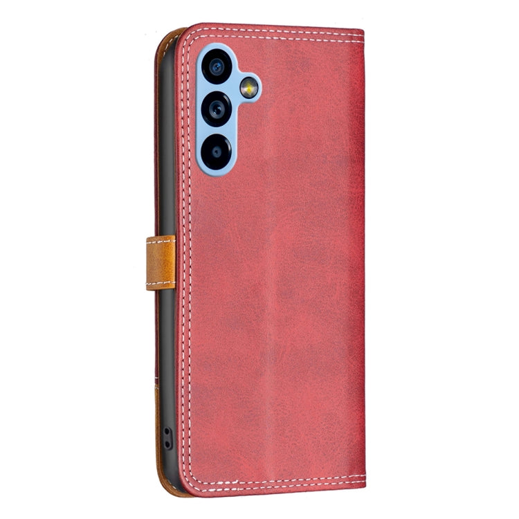 For Samsung Galaxy A54 5G Color Matching Double Sewing Thread Leather Phone Case
