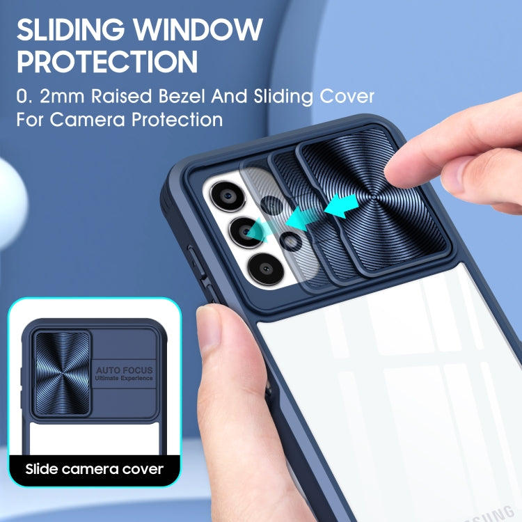 For Samsung Galaxy A13 4G 360 degree Full Coverage Sliding Camshield Phone Case
