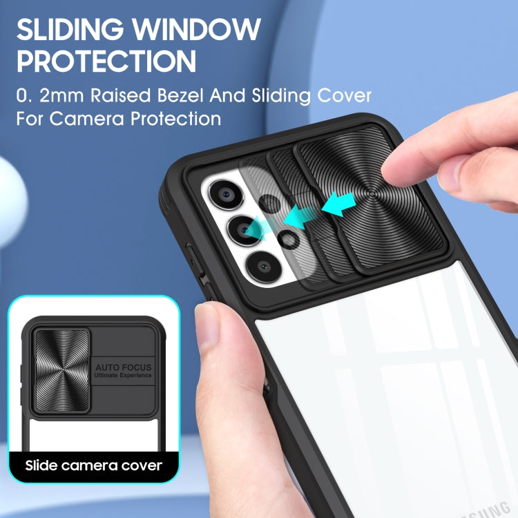 For Samsung Galaxy A13 4G 360 degree Full Coverage Sliding Camshield Phone Case