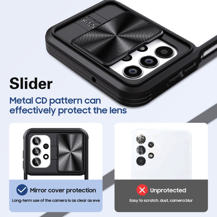 For Samsung Galaxy A13 4G 360 degree Full Coverage Sliding Camshield Phone Case