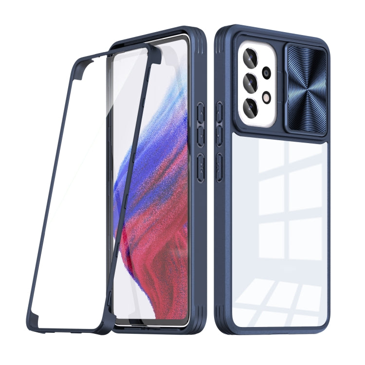 For Samsung Galaxy A53 5G 360 degree Full Coverage Sliding Camshield Phone Case