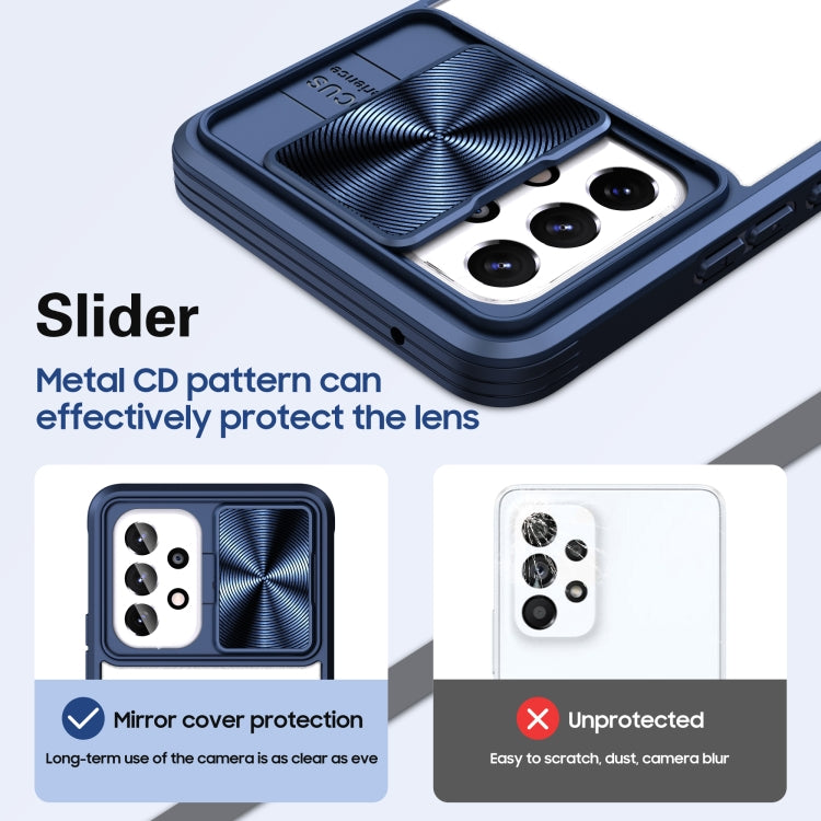 For Samsung Galaxy A53 5G 360 degree Full Coverage Sliding Camshield Phone Case