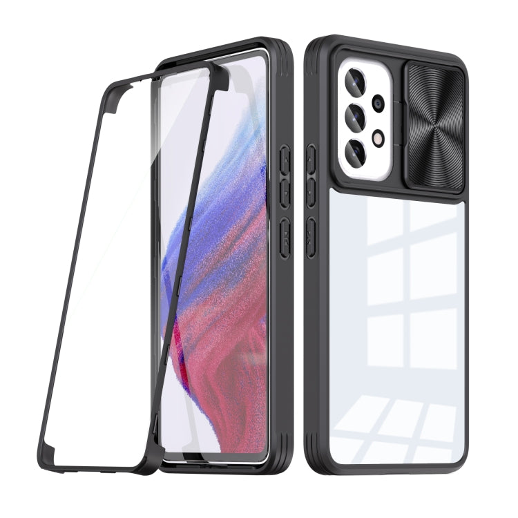 For Samsung Galaxy A53 5G 360 degree Full Coverage Sliding Camshield Phone Case
